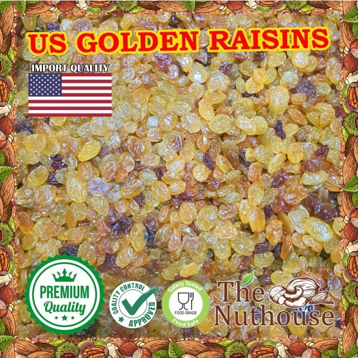 500gr US Golden Raisins / Kismis Anggur Emas Amerika [Premium Grade]