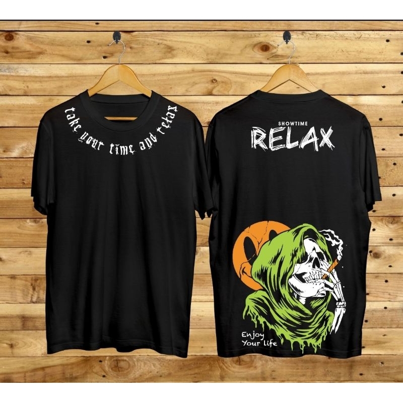 BAYAR DI TEMPAT / KAOS DISTRO RELAX / KAOS DISTRO NO SMOKING / KAOS DISTRO PRIA / KAOS PRIA DEWASA / KAOS MURAH / DZIKRA_STORE