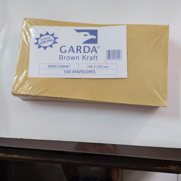 

AMPLOP COKLAT CABINET ISI 100 PER PACK GARDA