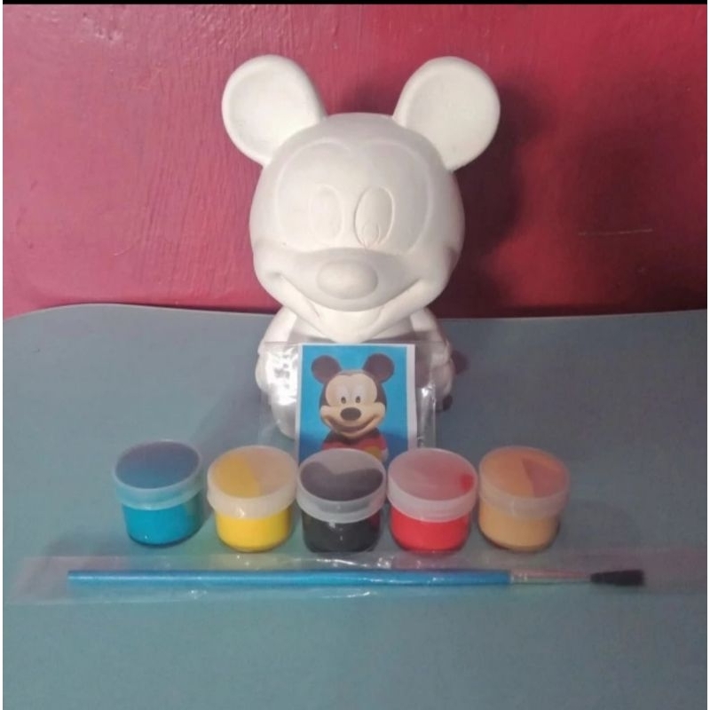 MAINAN EDUKASI / PAKET MELUKIS PATUNG CELENGAN / MELUKIS GYPSUM / MELUKIS ANAK / BELAJAR MELUKIS