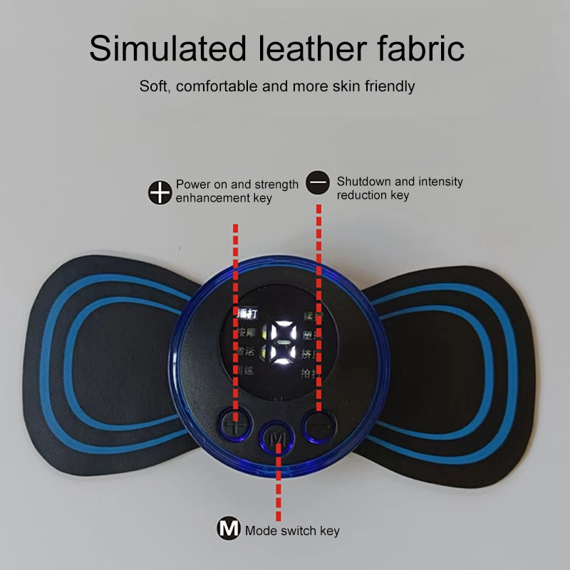 TaffOmicron Alat Pijat Elektrik Tempel EMS Terapi Leher Massager - TMS17 - Black