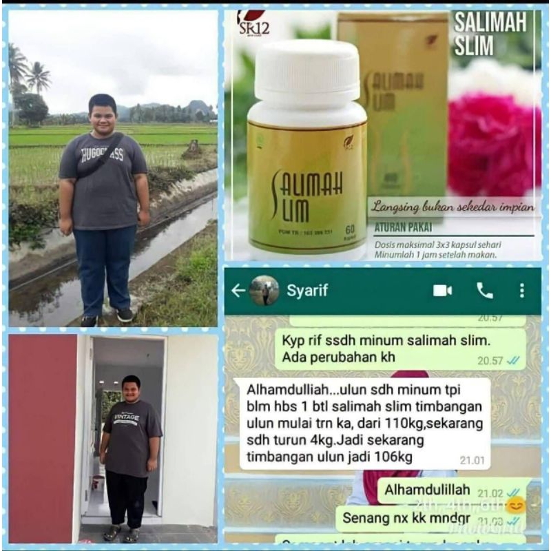 Obat langsing ampuh dan aman Salimah Slim SR 12