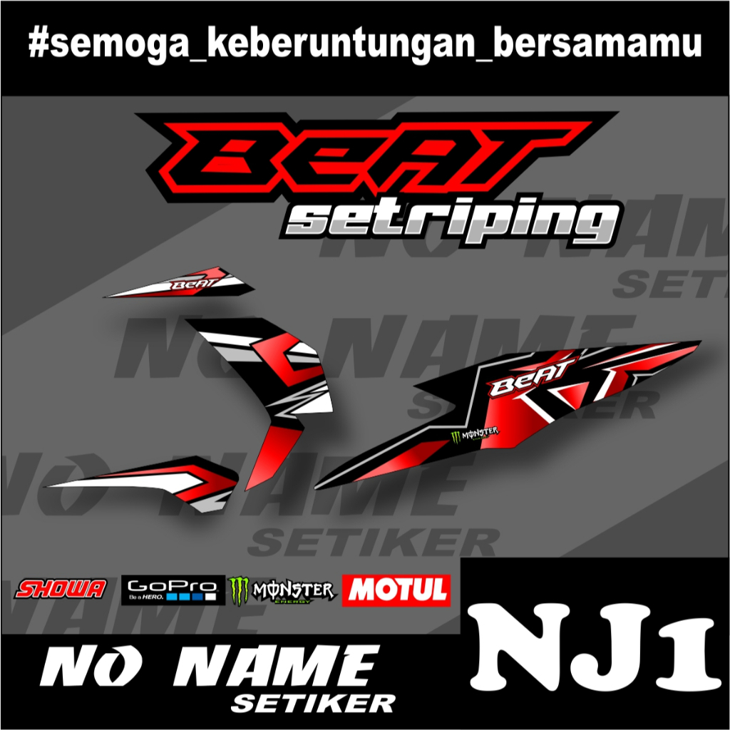 Stiker striping Beat New 2020 2021 (nj1) List Variasi sticker