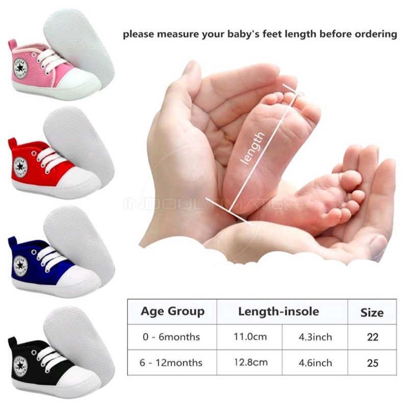 Sepatu Sneakers Baby Walker / Sepatu Anak Bayi Newborn