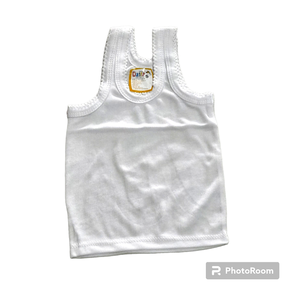 Singlet Daffa Putih Polos | Kaos Dalam Anak Perempuan