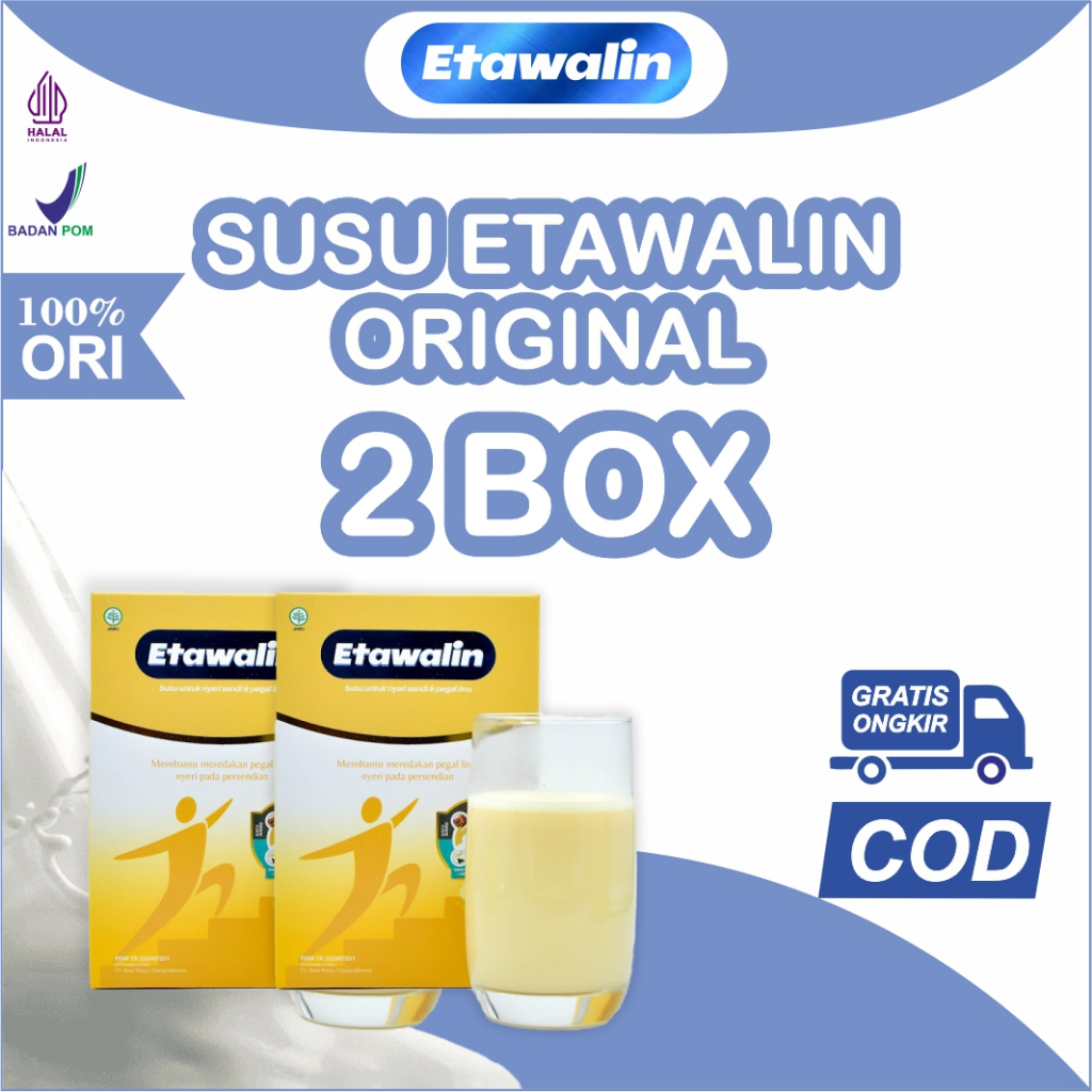 

[UP] Etawalin Original Paket 2 Box - Susu Etawa Bubuk Atasi Nyeri Pinggang Sendi Lutut 200 gr