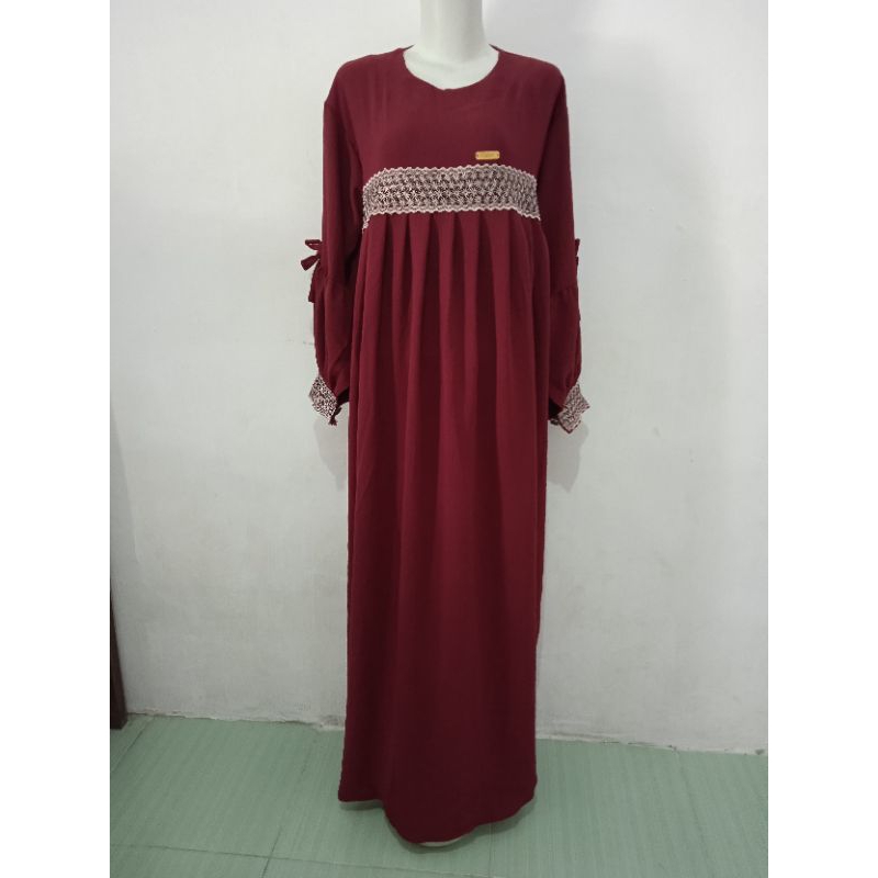 Gamis Medina Warna Maroon