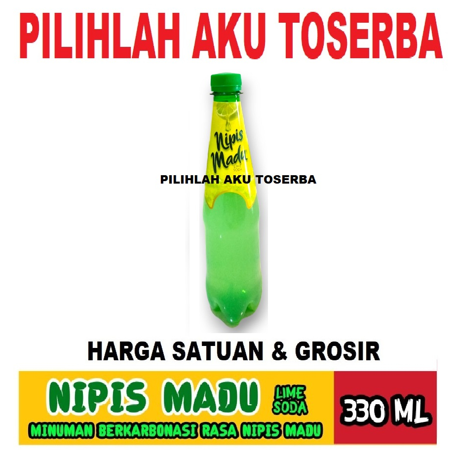 Minuman NIPIS MADU Lime Soda Pet 330 ml - ( HARGA SATUAN )