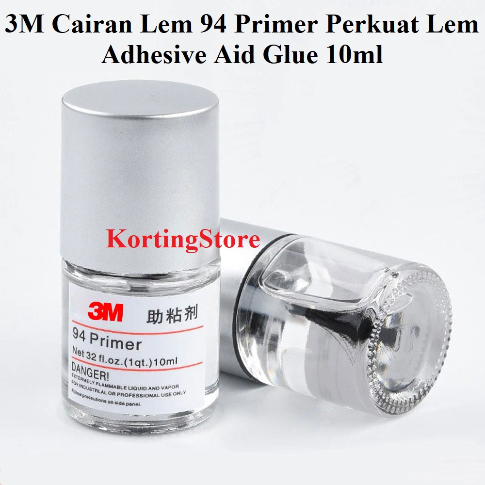 3M Cairan Lem 94 Primer Perkuat Lem Double Tape Stiker Adhesive Aid Glue 10ml