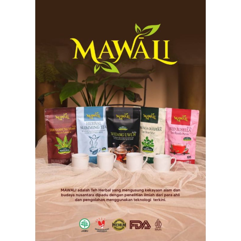 TEH HERBAL SAMBUNG NYAWA MAWALI TEH TERBAL DAUN KELOR TEH HERBAL ROSELLA TEH HERBAL SLIMMING TEA MAWALI