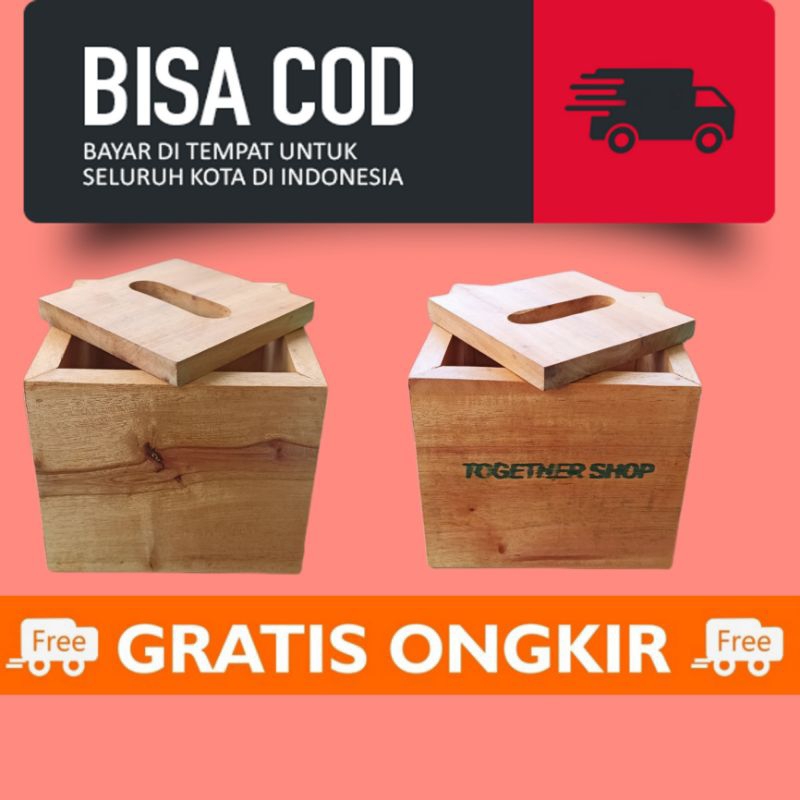 Tempat tisu / kotak tisu kayu / box tisu / box tiau minimalis