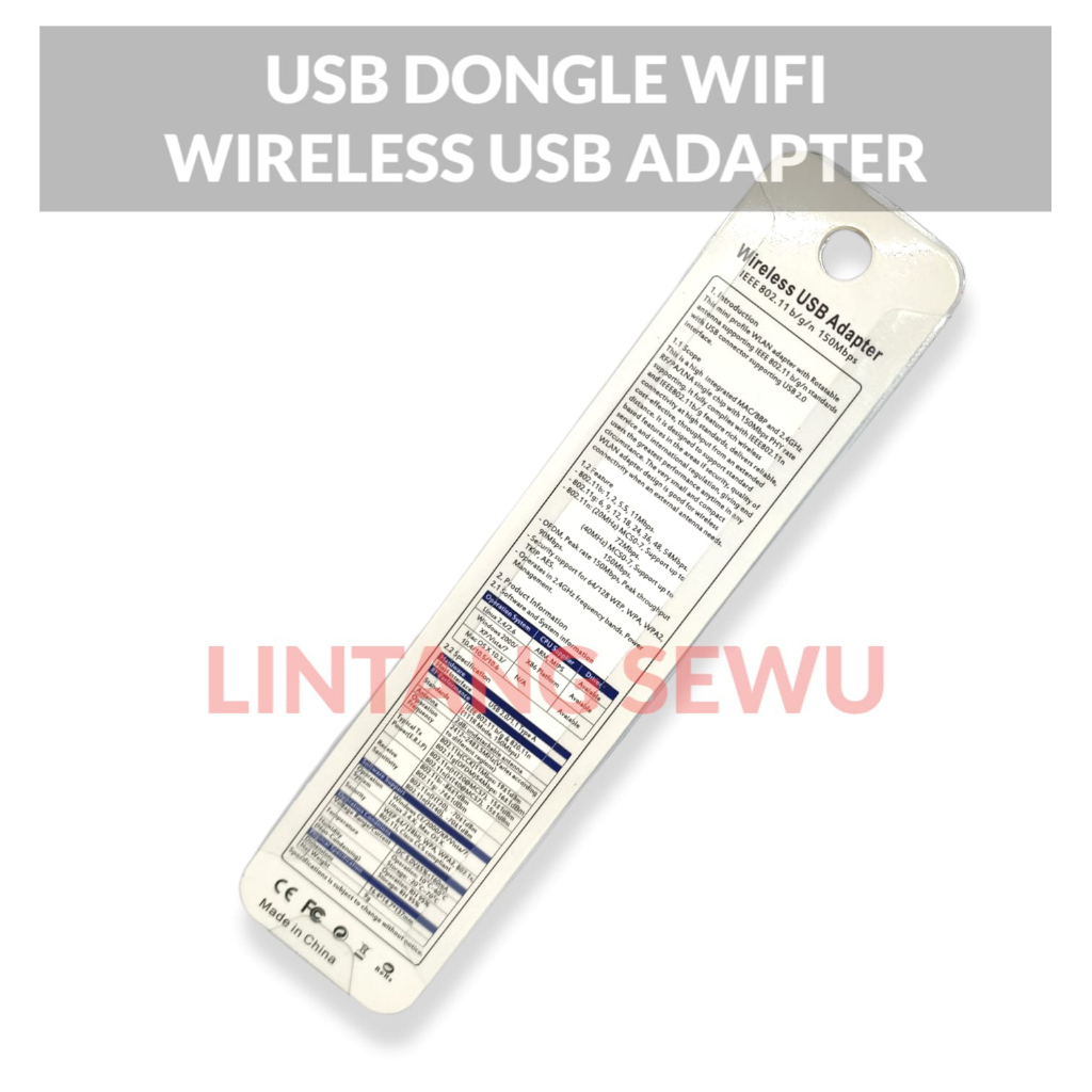 USB WIFI ADAPTER  / USB WIFI STB DVB  / WIFI USB DONGLE / WIRELESS USB ADAPTER