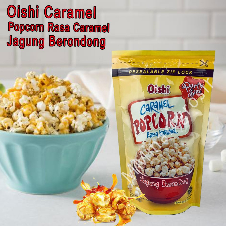 Oishi / Popcorn / Caramel / Jagung berondong / 100g