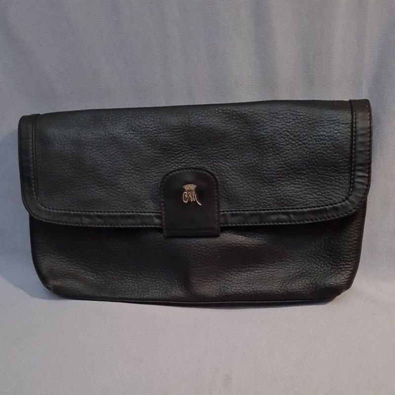 LEATHER BAG COU* BLACK