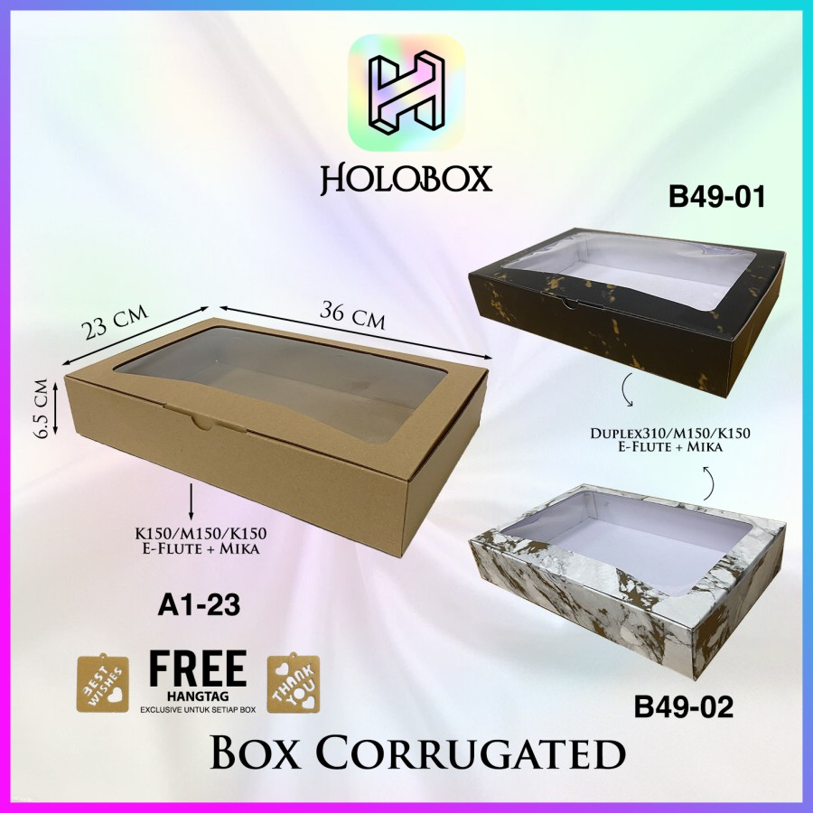 

Box Kado Mika / Packaging Baju / Kotak Hampers / Dus Seserahan / A1-23