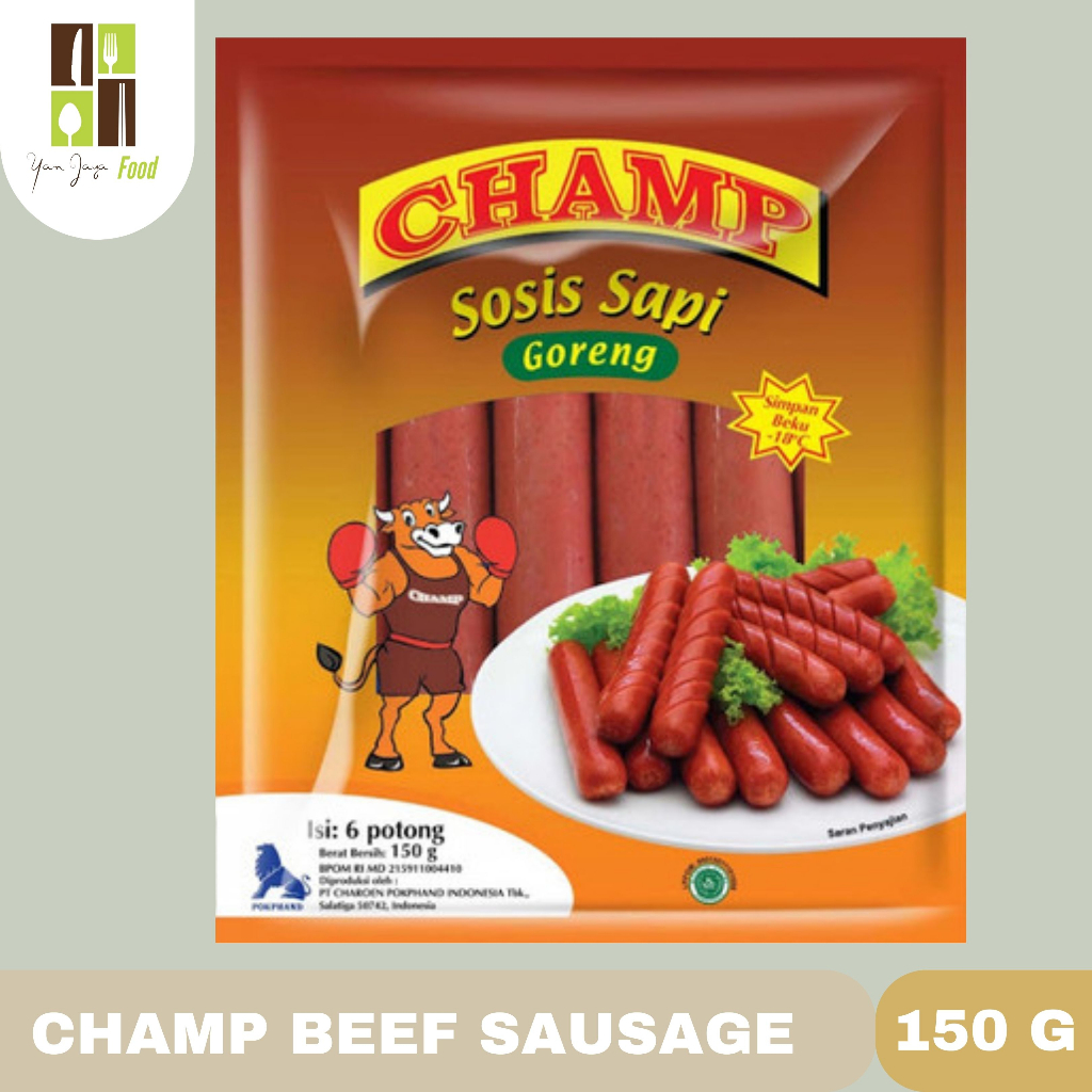 Champ Sausage / Champ Sosis / Sosis Ayam / Sosis Sapi 150g isi 6 Pcs