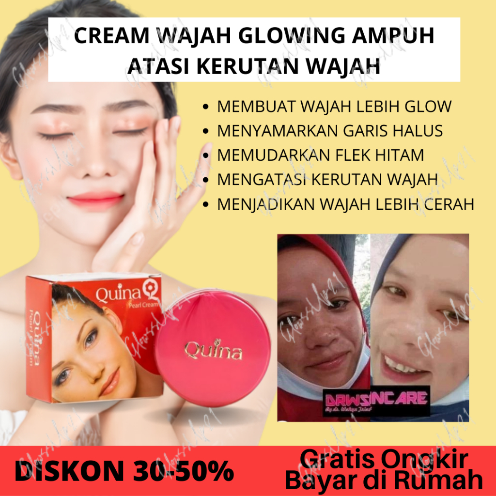 QUINA PEARL CREAM 15GR ORIGINAL BPOM - PEARL CREAM QUINA 15GR