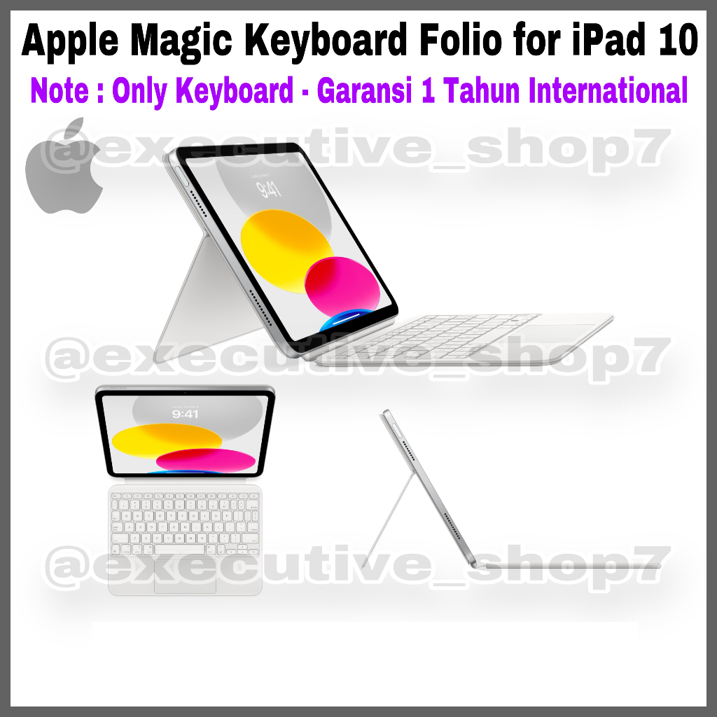 Magic Keyboard Folio for iPad 10 Note : Only Keyboard - Garansi 1 Tahun International