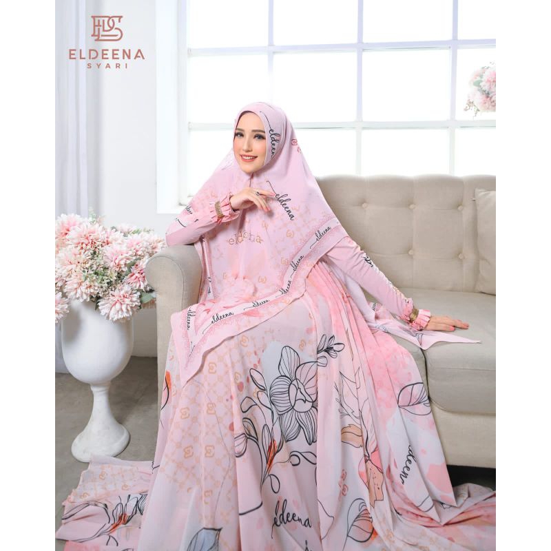eldenaa syari gamis syari premium original cod gamis motif