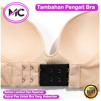 Pengait Bra Tambahan 3 Kait Extension Bra 2 Kait Aksesoris Sambung Bra 2 Baris Pengait Tali BH Super Extender Save Murah Import