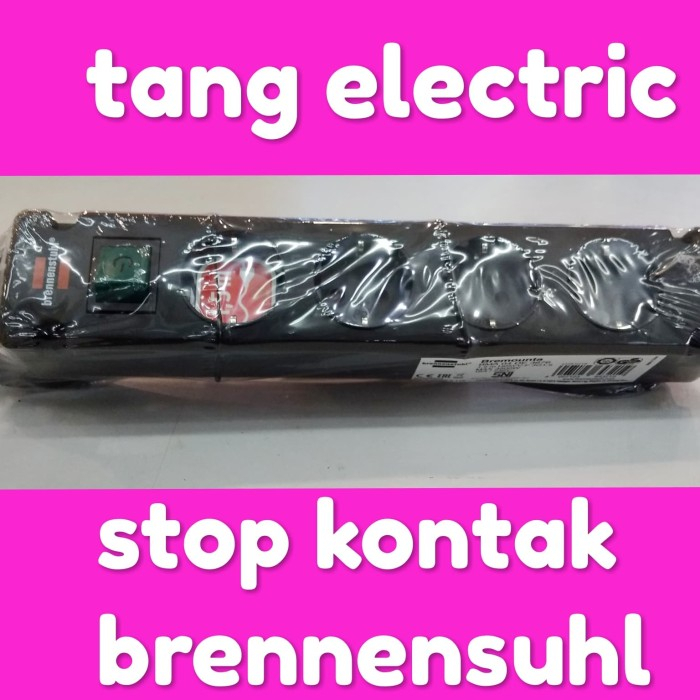 brennenstuhl 4 Lubang /stop kontak 4 lubang + soket/stop kontak 4L
