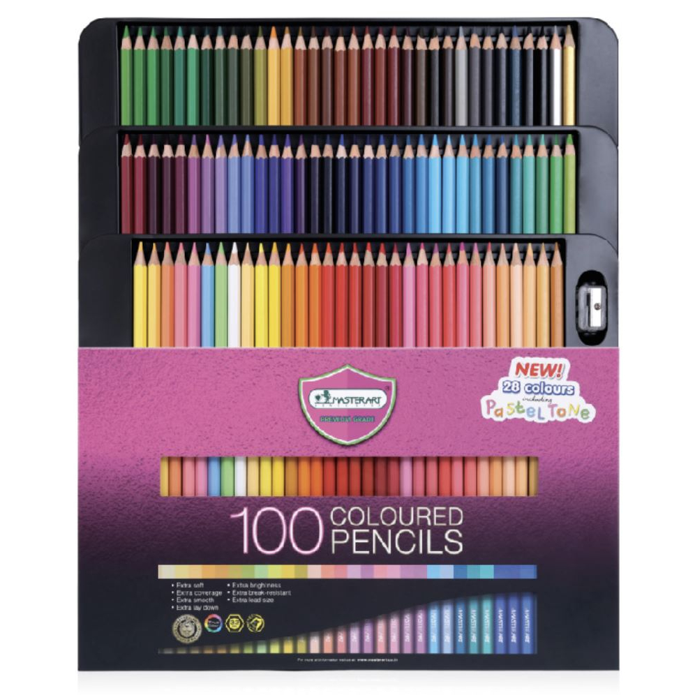 

[Master Art] Pensil Warna (Colour Pencil) Profesional Full 100 Colours