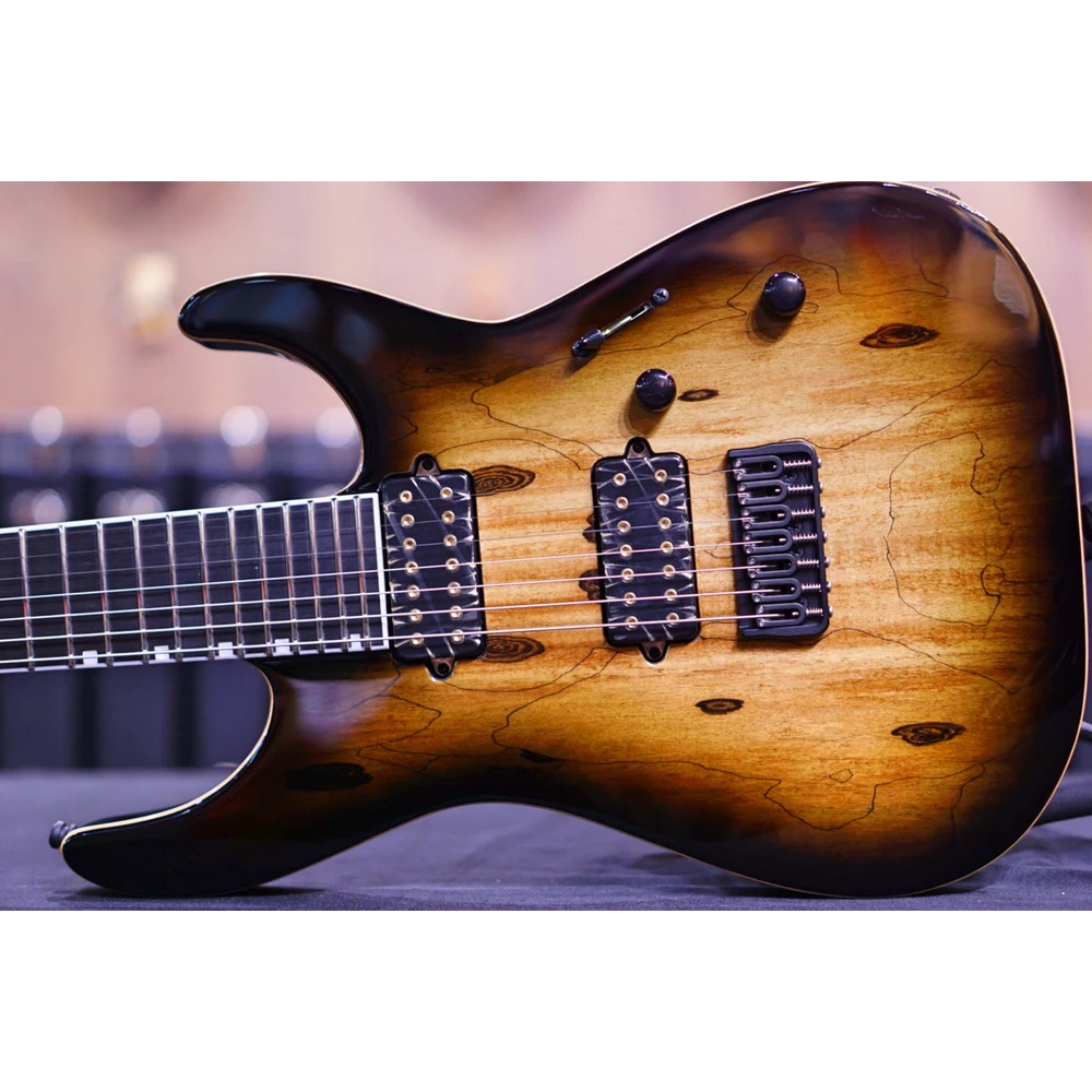 ESP E-II M-II 7 NT DARK BROWN NATURAL BURST ES6402203