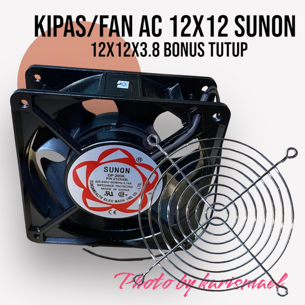 KIPAS PENDINGIN FAN AC SUNON 12 X12 BONUS TUTUP