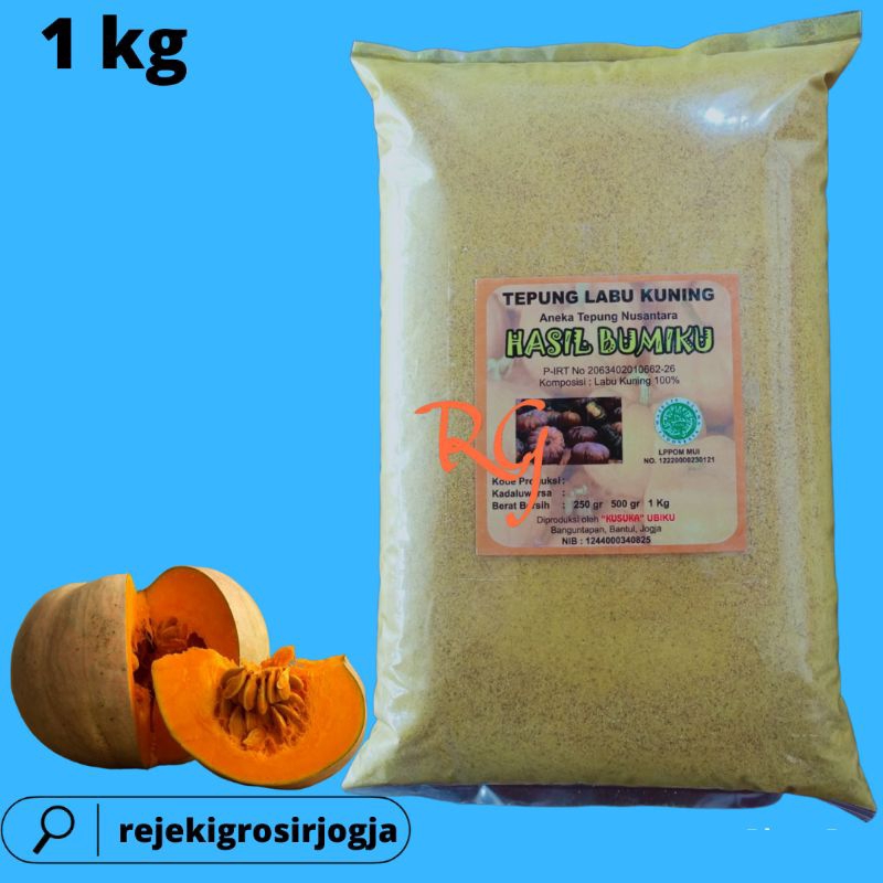 

TEPUNG LABU KUNING Organik 1 KG/PUMPKIN Flour Organic 1 KG/Bubuk LABU KUNING 1 KG/PUMPKIN Powder 1kg