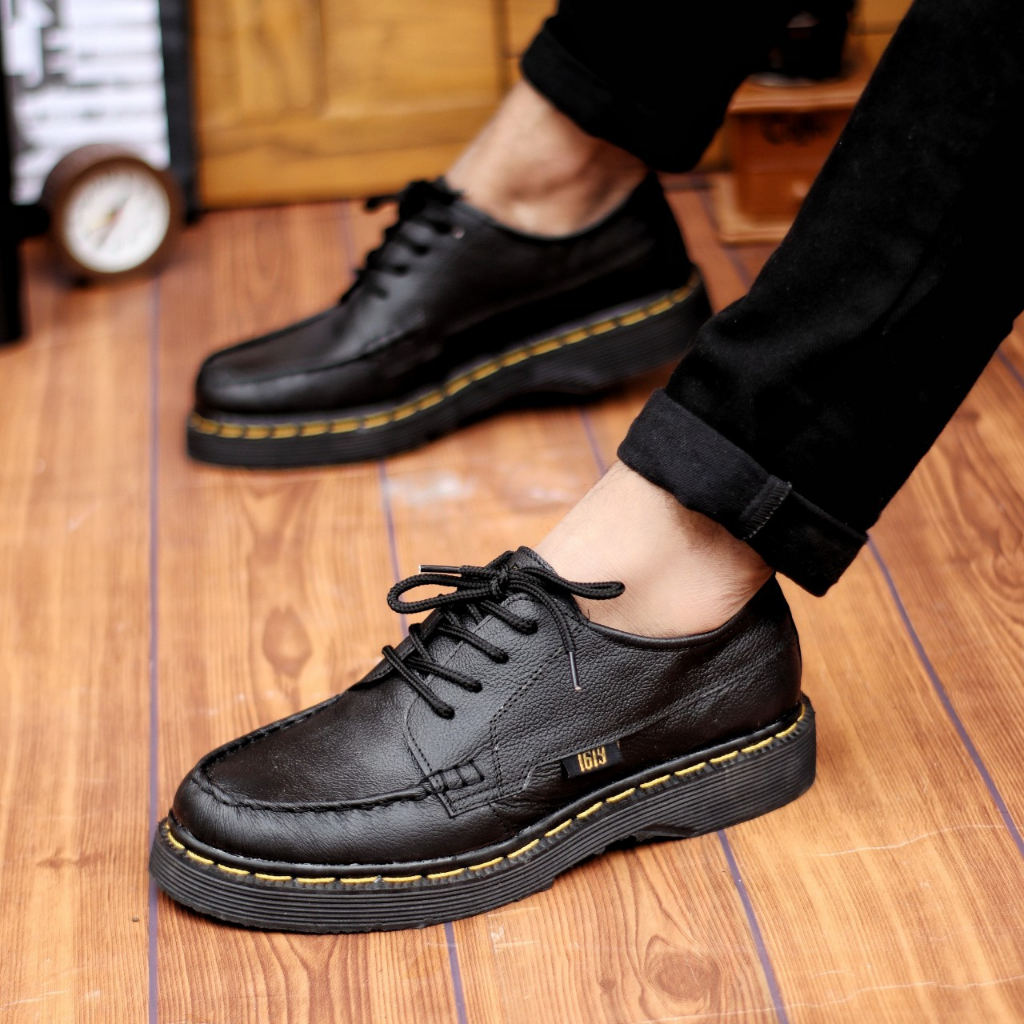 MORBIND - SEPATU BOOTS PRIA CASUAL KERJA FORMAL SEKOLAH KULIAH KULIT SAPI ASLI COUNTRY TRENDY MURAH