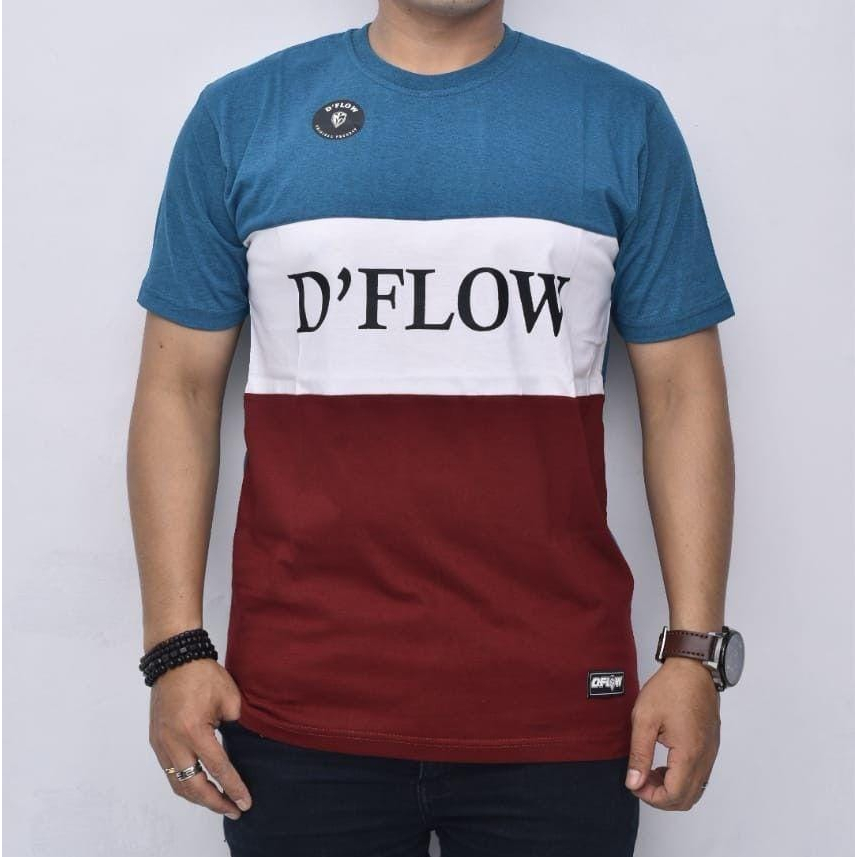 KAOS PRIA DISTRO DFLOW TSHIRT D'FLOW ORIGINAL FREE STICKER