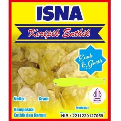 

Keripik talas / Keripik Enthik ISNA snack