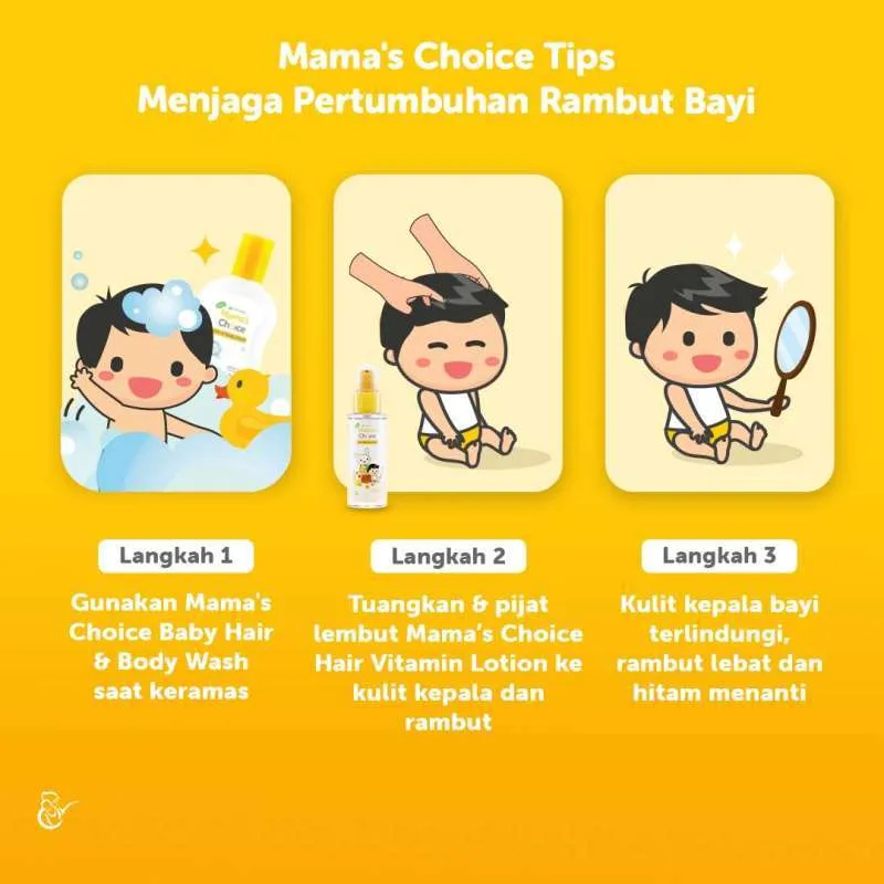 [BPOM] Mama's Choice Baby Hair Vitamin Lotion 100ml / Mama Choice Hair Vit Lotion 100 ml / Multivitamin Rambut Anak Bayi Alami / MY MOM