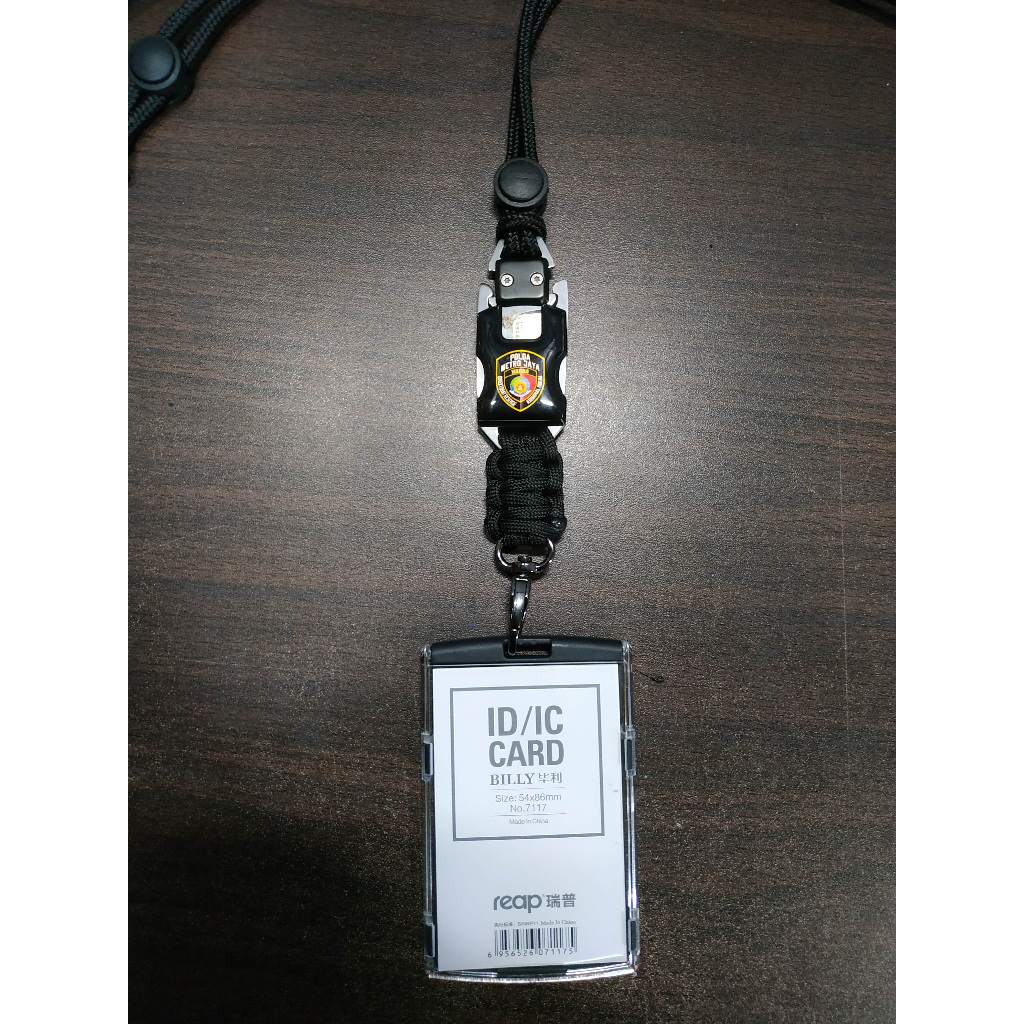 

TALI LANYARD ID MODEL TACTICAL LOGO POLDA METRO JAYA