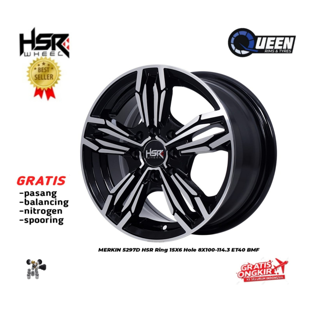 Velg Mobil Grand Livina, Latio, Livina, Avanza New HSR Merkin 5297D Ring15