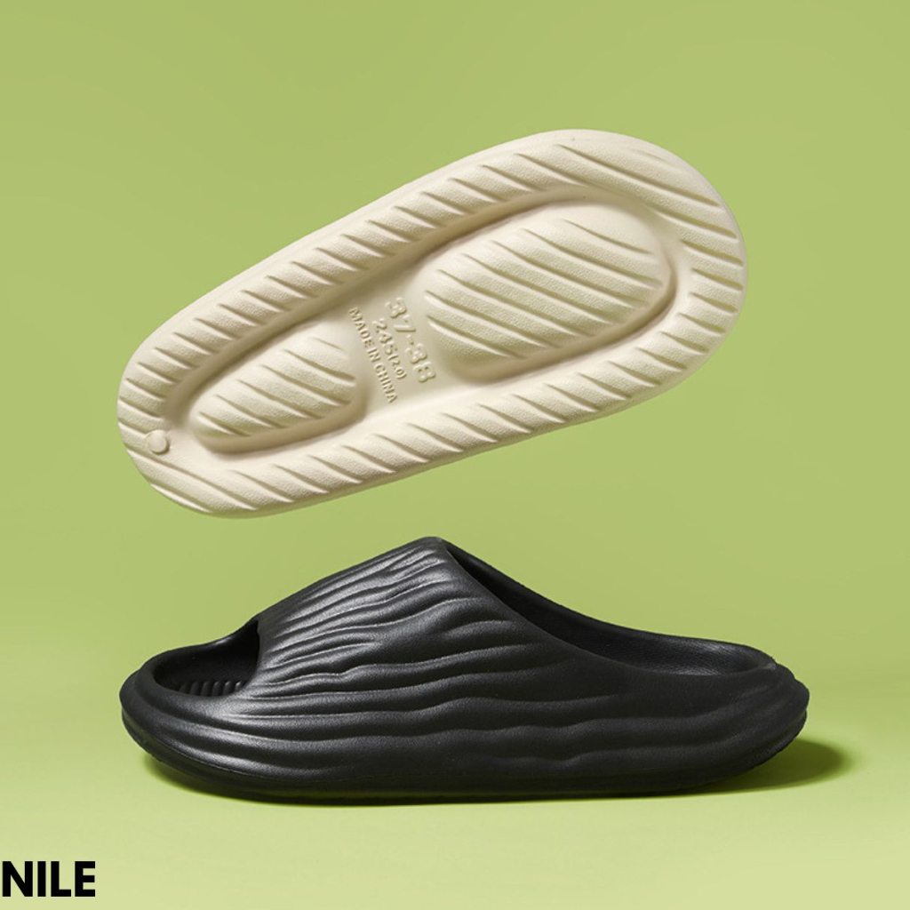 SANDAL SLIPPERS PRAKTIS MUDAH DIBERSIHKAN FLEKSIBEL NYAMAN CAKEP BAHAN RUBBER IMPORT NILE