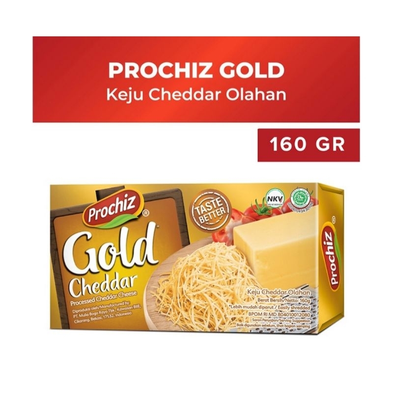 

Prochiz Gold Keju Cheddar Olahan 160 gram