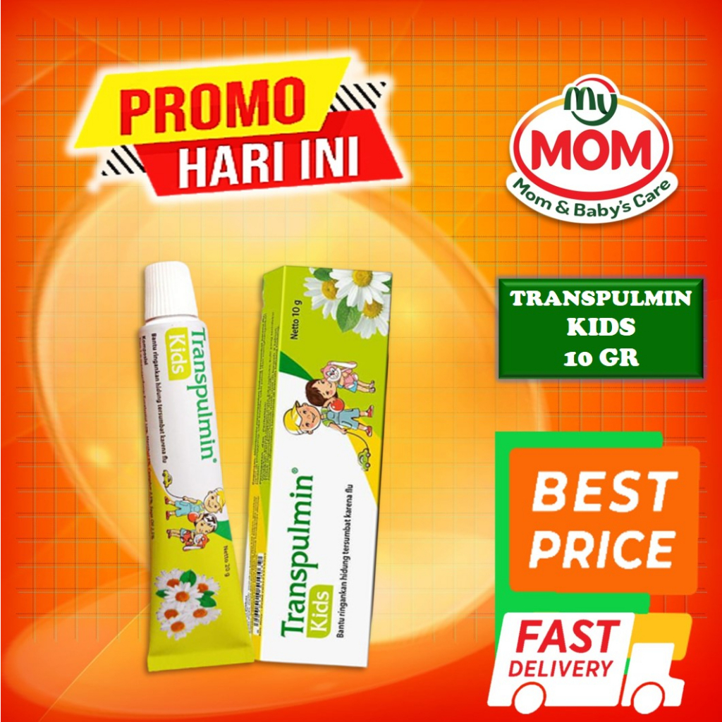 [BPOM] Transpulmin KIDS Balsem 10gr / Transpulmin Balsam Bayi 10 gr / Balsem Anak Hidung Tersumbat / MY MOM