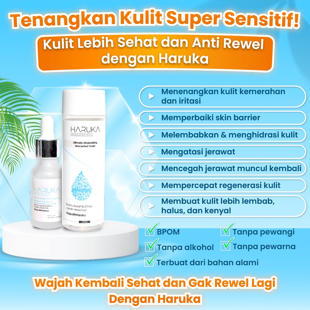 Paket Haruka untuk Kulit Sensitif (Haruka Skincare)