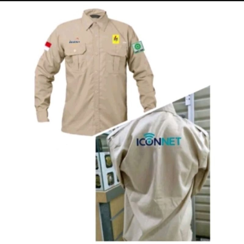 KEMEJA KERJA PLN ICONNET BAJU SERAGAM KERJA ICONNET