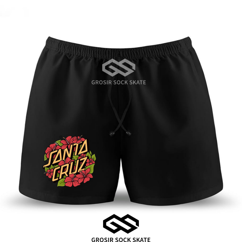 BOXER CELANA PENDEK MUSIC SANTA CRUZ