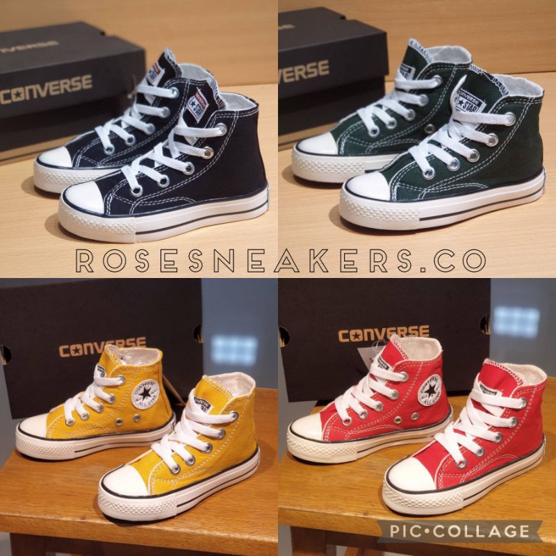Sepatu Anak Laki Laki dan Perempuan Converse/Sepatu Anak Converse All Star Hitam Putih Sekolah/Sepat