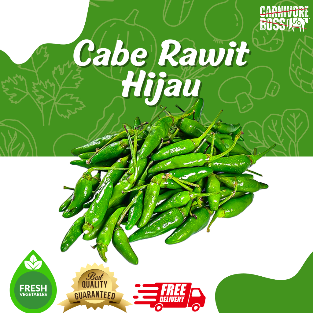 

CABE RAWIT HIJAU SUPER FRESH 100 GRAM / CABE RAWIT / CABE / SAYUR / CABAI