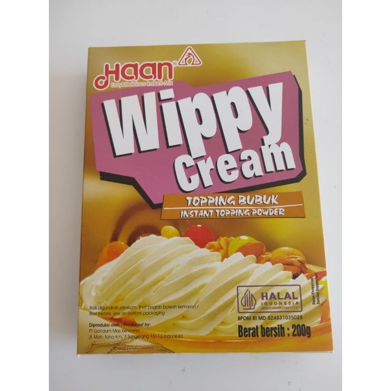 

Haan Wippy Cream 200 gram