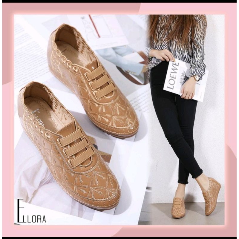 Sepatu ELLORA A622-22 Size 36 Sepatu Wanita Wedges