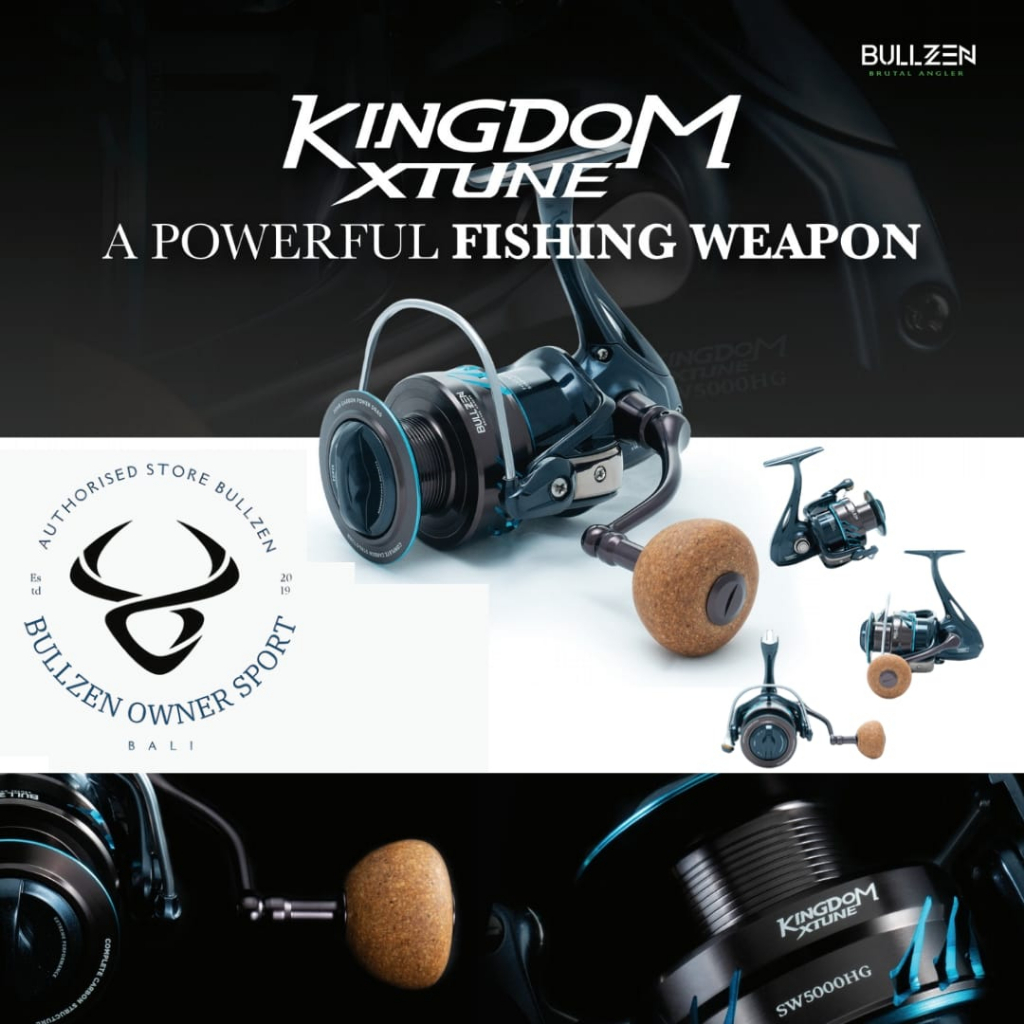 Reel Bullzen Kingdom X-Tune 2000 - 5000 / reel pancing / Reel joran / reel spinning / reel jigging