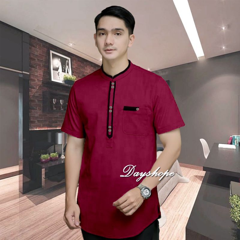 Baju koko dewasa lengan pendek