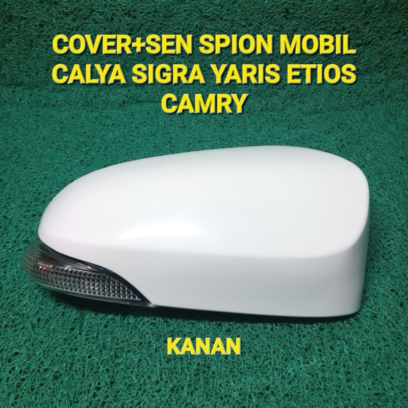 Cover + sen spion mobil calya sigra yaris etios camry warna putih