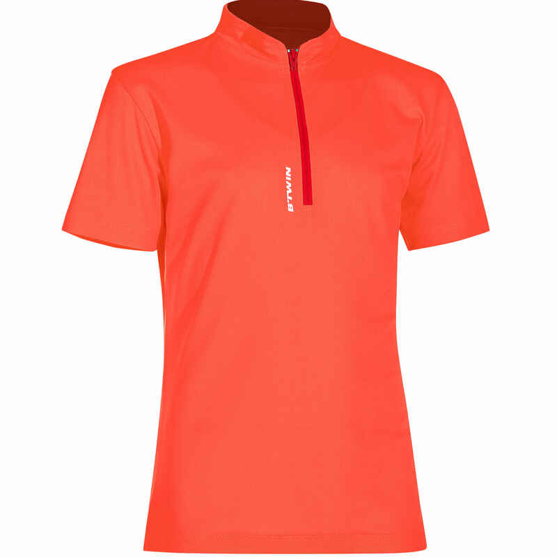 Pakaian Jersey sepeda anak 300 lengan pendek Btwin