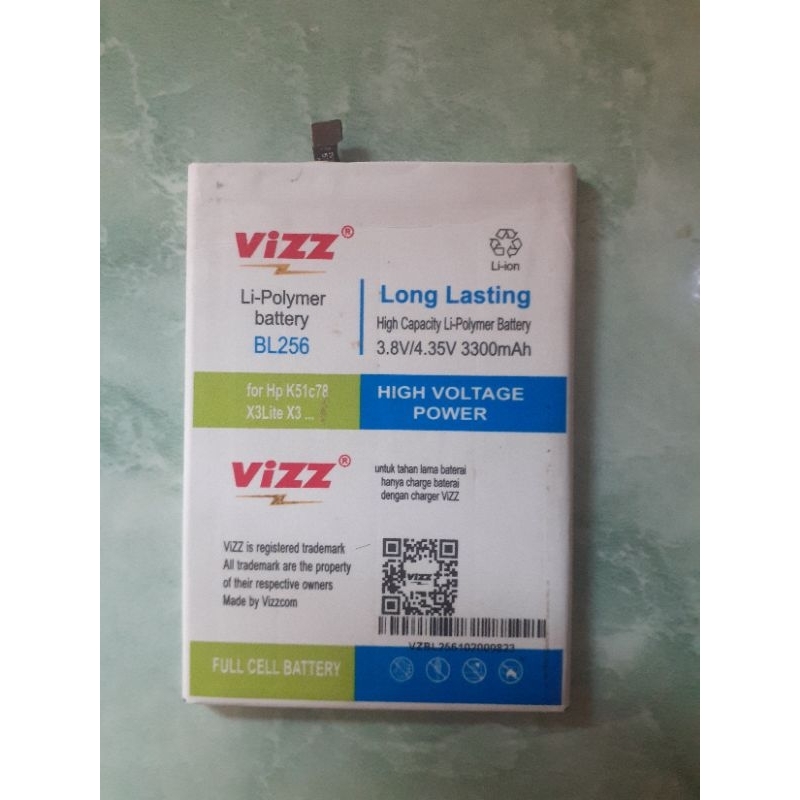 Baterai K4 Note BL256 double power (VISS)